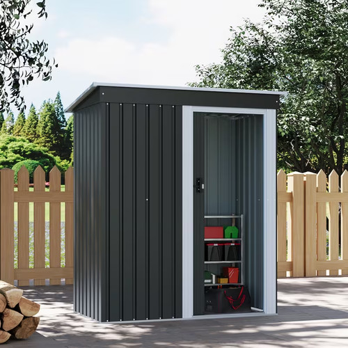 3ft garden shed - 5, galvanised