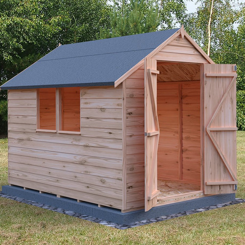 8x6 wooden garden shed - wooden, apex