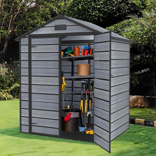 6x4 4ft plastic garden shed - 6x4.4ft,