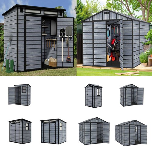 Birchtree plastic garden shed - plastic,
